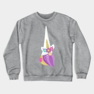 Unicorn Gnome, Garden Gnome, Cute Gnome, Hat Crewneck Sweatshirt